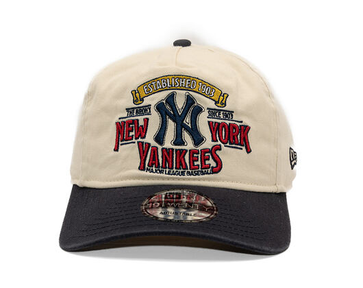 Kšiltovka New Era - MLB Washed Graphic 19TWENTY - NY Yankees - Cream