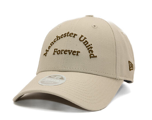 Dámská Kšiltovka New Era -  Wordmark 9FORTY - Manchester United FC - Chestnut Brown