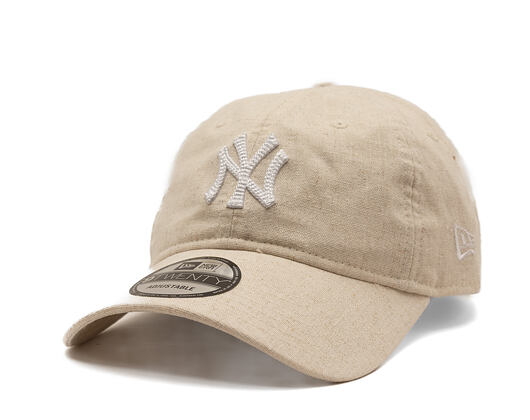 Kšiltovka New Era - MLB Linen 9TWENTY - NY Yankees - Stone