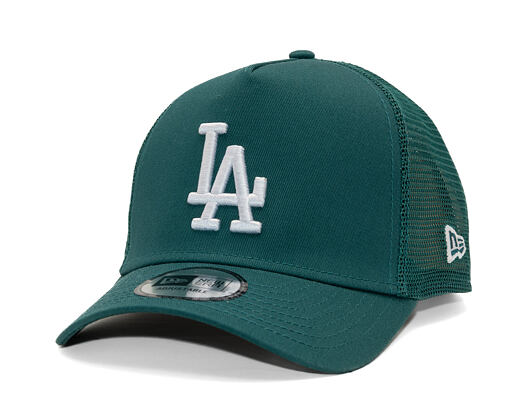 Kšiltovka New Era - MLB Essential 9FORTY Trucker - LA Dodgers - Pine Green