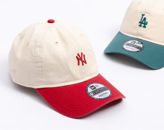 Kšiltovka New Era - MLB Mini Logo 9TWENTY - NY Yankees - Cream