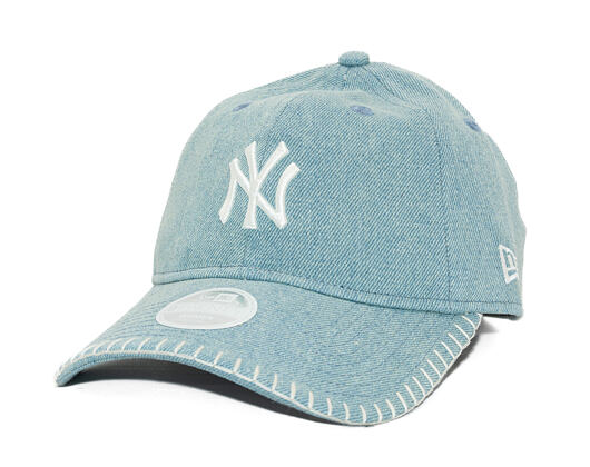 Dámská Kšiltovka New Era - MLB Denim Stitch 9TWENTY - NY Yankees - Pastel Blue