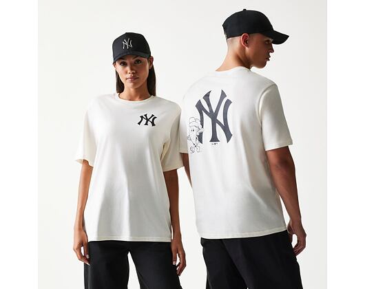 Triko New Era - MLB Food Graphic Tee - NY Yankees - Off White