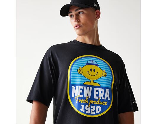 Triko New Era - Fruit Graphic Oversized Tee - Black