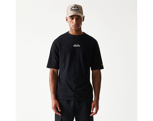 Triko New Era - Script Oversized Tee - Black