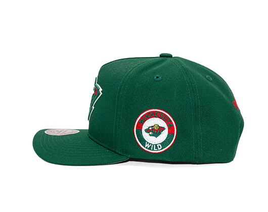 Kšiltovka Mitchell & Ness - Minnesota Wild - Double Clutch Pro Snapback - Green