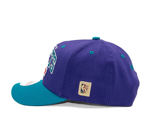 Kšiltovka Mitchell & Ness - NBA Team Arch Snapback - Charlotte Hornets - Purple / Teal