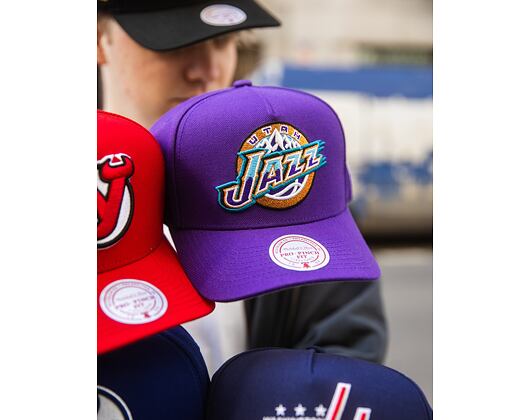 Kšiltovka Mitchell & Ness - Utah Jazz - Double Clutch Pro Snapback Hwc - Purple