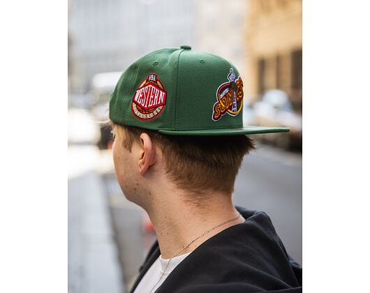 Kšiltovka Mitchell & Ness NBA Conference Patch Snapback Hwc Seattle Supersonics Green