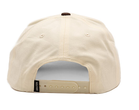 Kšiltovka Brixton - Forget the Cowboy MP Snapback - Chocolate/Off White