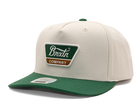 Kšiltovka Brixton - Linwood MP Snapback - Off White/Primal Green