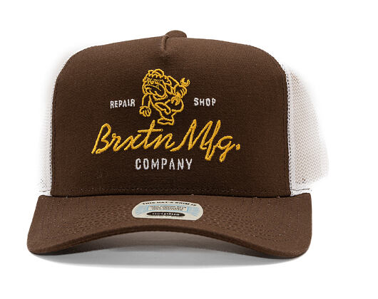 Kšiltovka Brixton - Tolman MP Trucker - Pinecone Brown/White