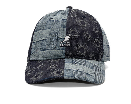 Kšiltovka Kangol - TRENDS PACK - Denim Mashup Baseball - Blue Picnic