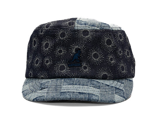 Kšiltovka Kangol - TRENDS PACK - Denim Mashup Army Cap - Blue Picnic
