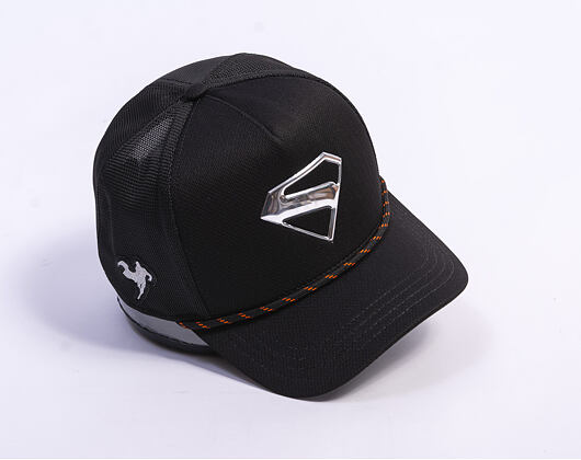 Kšiltovka Capslab - Trucker DC Comics - Metal Superman Patch - Black / Silver