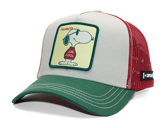 Kšiltovka Capslab - Trucker Peanuts - Cool Joe - White / Red /Green
