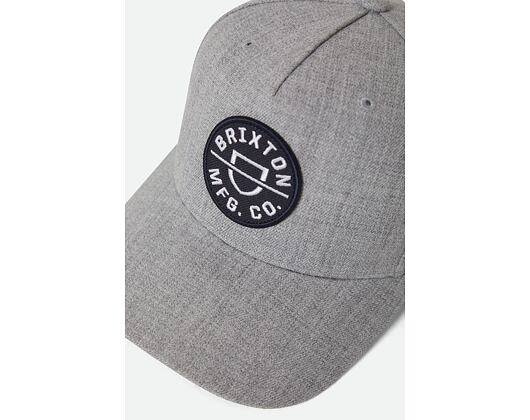 Kšiltovka Brixton - Crest MP Snapback - Heather Grey