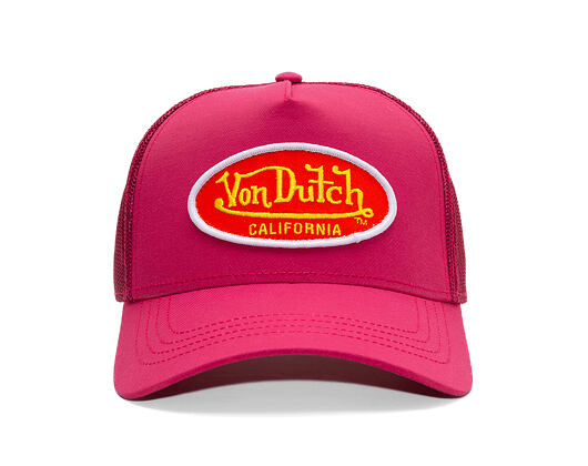 Kšiltovka Von Dutch - Trucker - Cali Patch Heat Wave Pink/Red