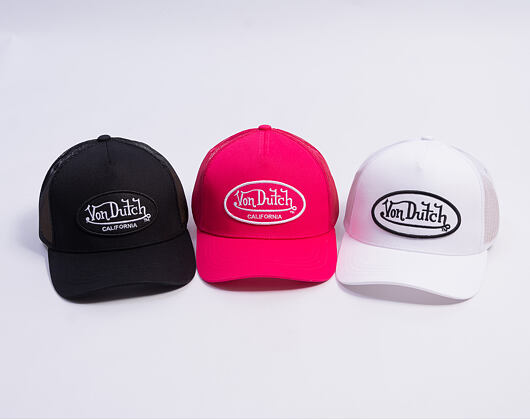 Kšiltovka Von Dutch - Trucker - Cali Patch Electric Pink