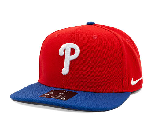 Kšiltovka Nike - Dri-Fit Pro - Philadelphia Phillies - Sport Red 62Q/Rush Blue 4EW