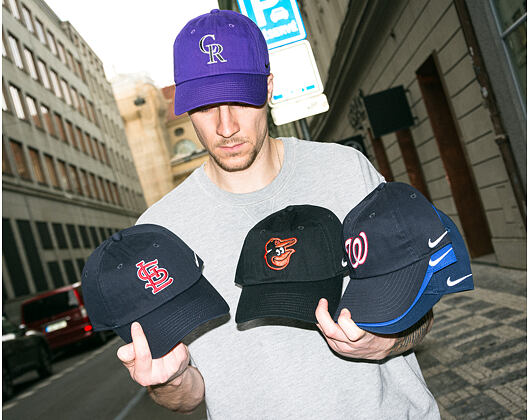 Kšiltovka Nike - Club Unstructured - Washington Nationals - Pitch Blue 4FA