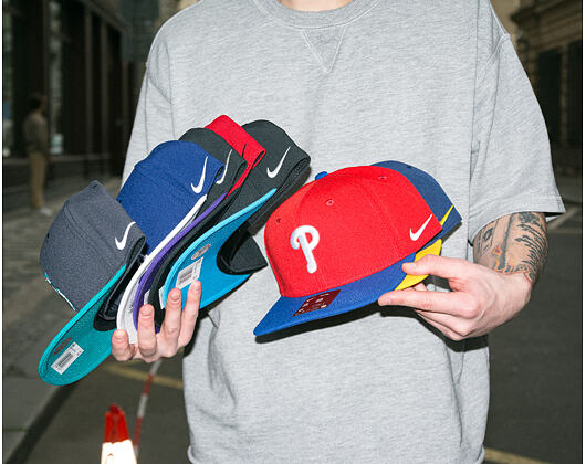 Kšiltovka Nike - Dri-Fit Pro - Philadelphia Phillies - Sport Red 62Q/Rush Blue 4EW