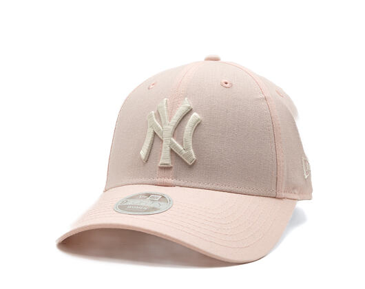 Dámská Kšiltovka New Era - MLB Linen 9FORTY - NY Yankees - Blush Pink