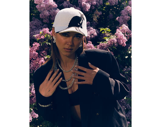 Kšiltovka Kangol - Retro Bermuda Big Kroo Spacecap - White