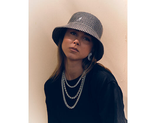 Klobouk Kangol - Grid Knit Bucket - Black