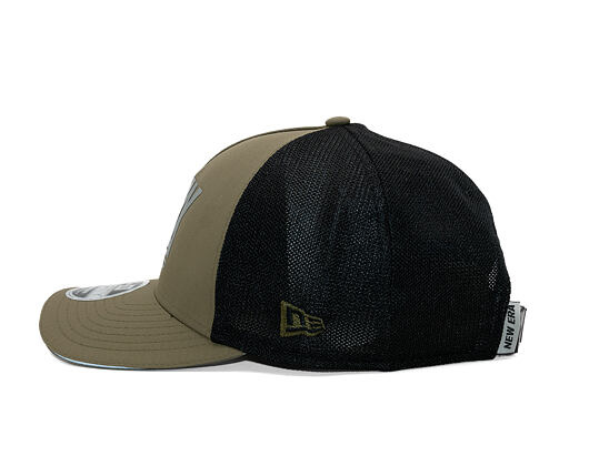 Kšiltovka New Era - Branded Reflective 9FORTY M-CROWN A-Frame Trucker - New Olive