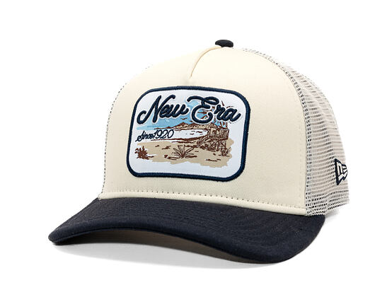 Kšiltovka New Era - Branded Wild West Patch 9FORTY M-CROWN A-Frame Trucker - Cream / Navy