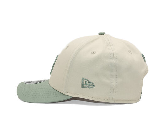 Kšiltovka New Era - MLB Side Script 9FORTY M-CROWN - LA Dodgers - Cream / Pastel Green