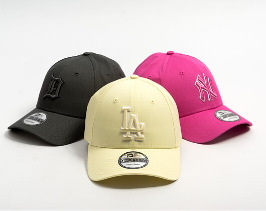 Kšiltovka New Era - MLB Team Outline 9FORTY - LA Dodgers - Yellow / White