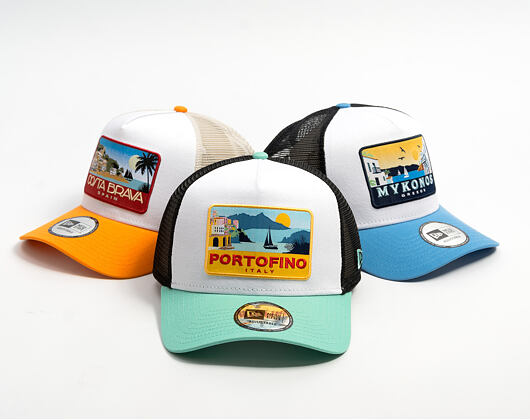 Kšiltovka New Era - Branded Location Patch 9FORTY A-Frame Trucker - Green