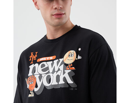 Triko New Era - MLB Icon Graphic Tee - NY Mets - Black