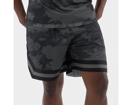 Kraťasy New Era - Branded Print Mesh Shorts - Black