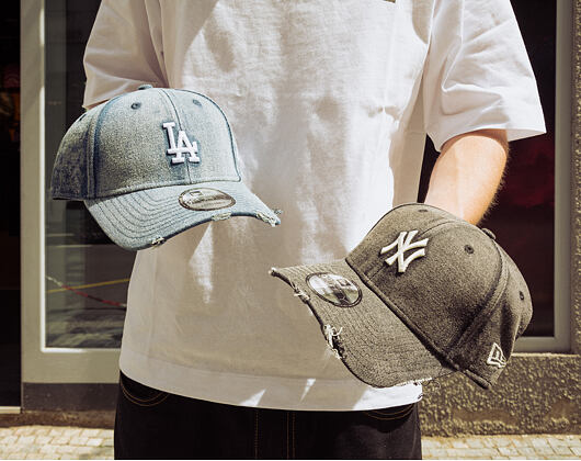 Kšiltovka New Era - MLB Acid Wash Denim 9FORTY - LA Dodgers - Pastel Blue