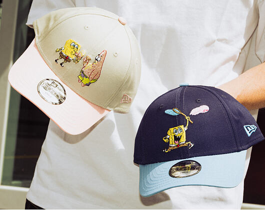 Dětská Kšiltovka New Era - Spongebob 9FORTY - Spongebob - Ocean Blue / Blue