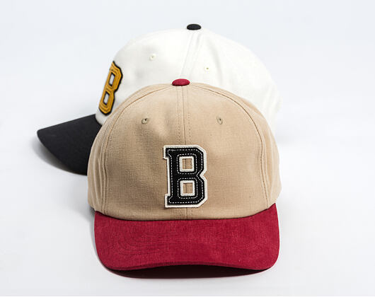 Kšiltovka Brixton - Big B Mp Cap - Sand/Burgundy