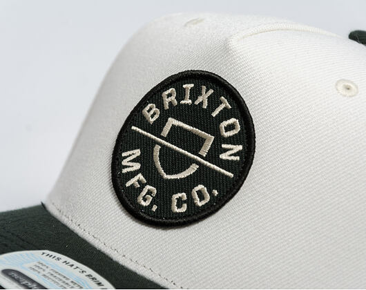 Kšiltovka Brixton - Crest C Mp Snapback - Black/Off White
