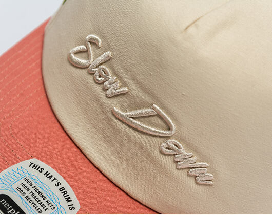 Kšiltovka Brixton - Slow Down Mp Snapback - Sublime Green Gingham/Whitecap