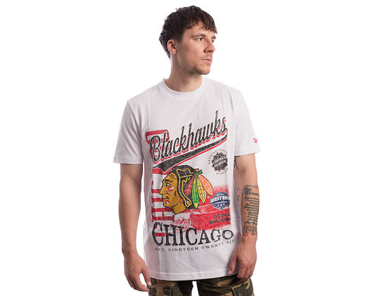 Triko New Era - NHL US Edit - Chicago Blackhawks - White