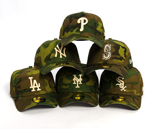 Kšiltovka New Era - MLB Ripstop Camo 59FORTY - Philadelphia Phillies - Woodland Camo
