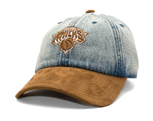Kšiltovka Mitchell & Ness - Den Suede Strapback - NBA - New York Knicks - Blue