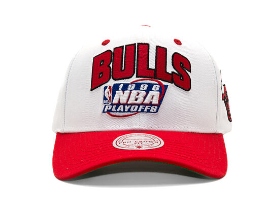 Kšiltovka Mitchell & Ness - Post Season - NBA - Chicago Bulls - White