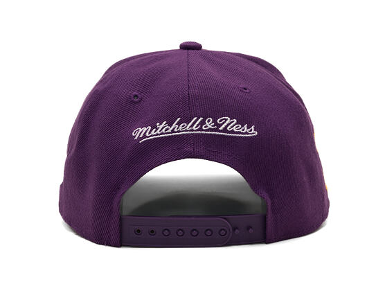 Kšiltovka Mitchell & Ness - Player Script Hwc - NBA - Los Angeles Lakers - Shaquille O'Neal - Purple