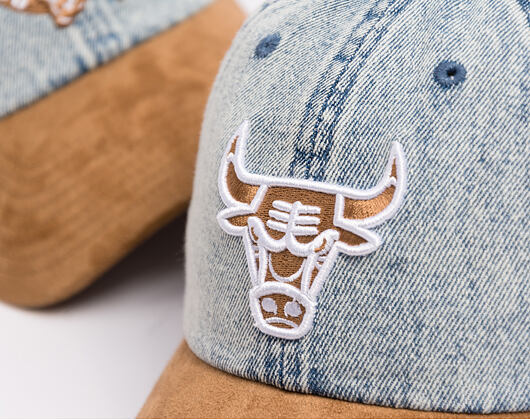 Kšiltovka Mitchell & Ness - Den Suede Strapback - NBA - Chicago Bulls - Blue
