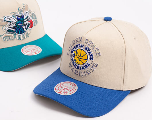 Kšiltovka Mitchell & Ness - Off Tilted Hwc - NBA - Golden State Warriors - Off White