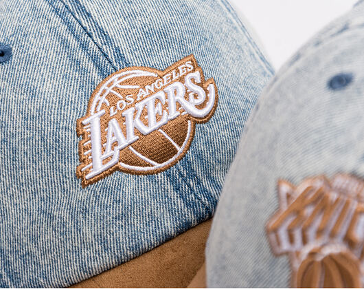 Kšiltovka Mitchell & Ness - Den Suede Strapback - NBA - Los Angeles Lakers - Blue