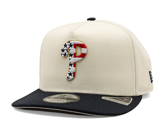 Kšiltovka New Era - MLB "American Flag" 9FIFTY - Philadelphia Phillies - Chrome White